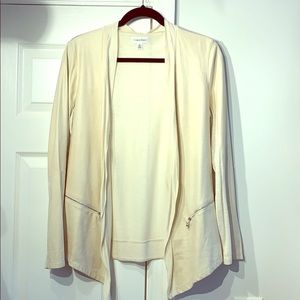 NWOT Light Blazer Faux Leather